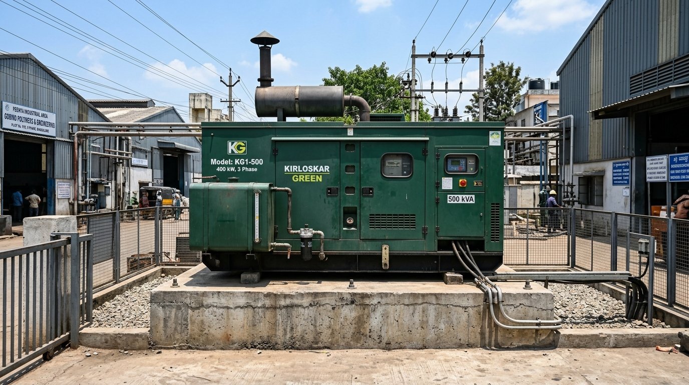 KOEL Green Kirloskar 500 kVA Heavy Industrial Generator