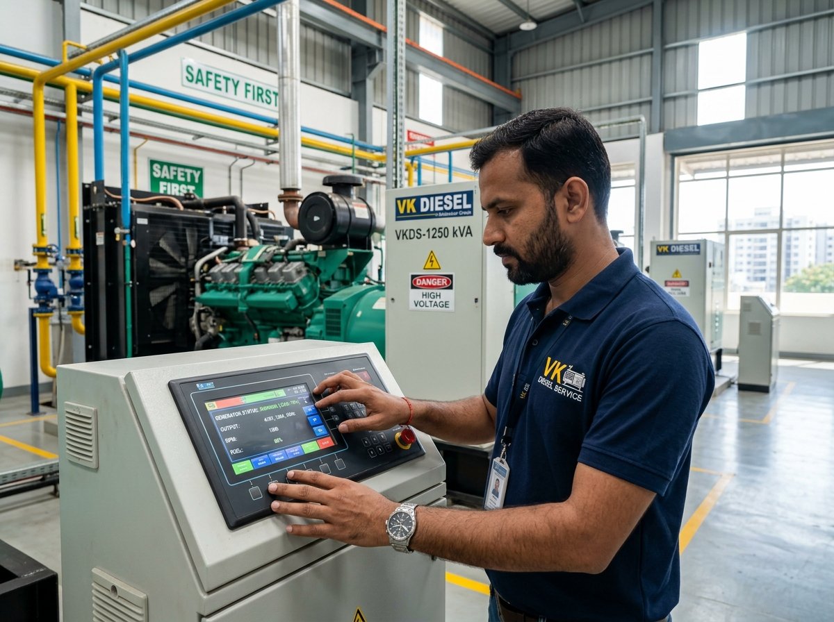 VK DIESEL SERVICE Branded Engineer Servicing Generator Control Panel in Bangalore